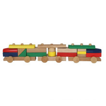 Bausteine ​​montieren Holz Zug Spielzeug
